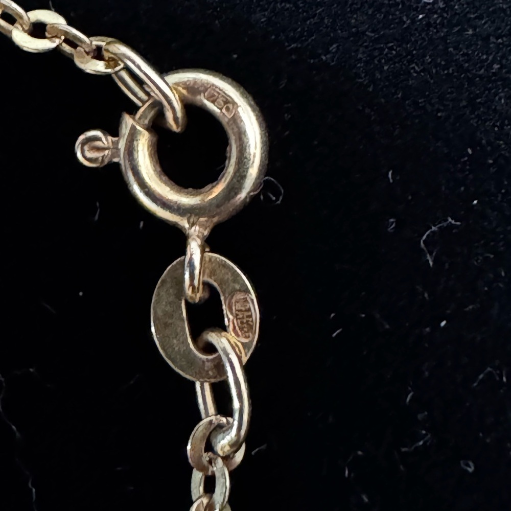 Vintage UnoAErre UNO-A-ERRE 18k yellow gold 24” chain necklace (106) - Picture 4 of 5